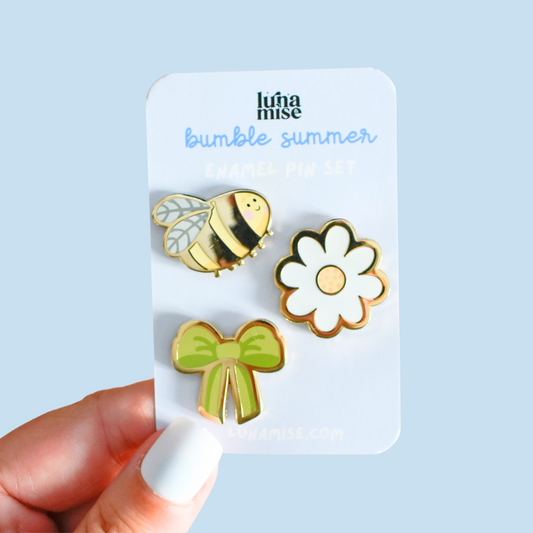 Bumble Summer Pin Set