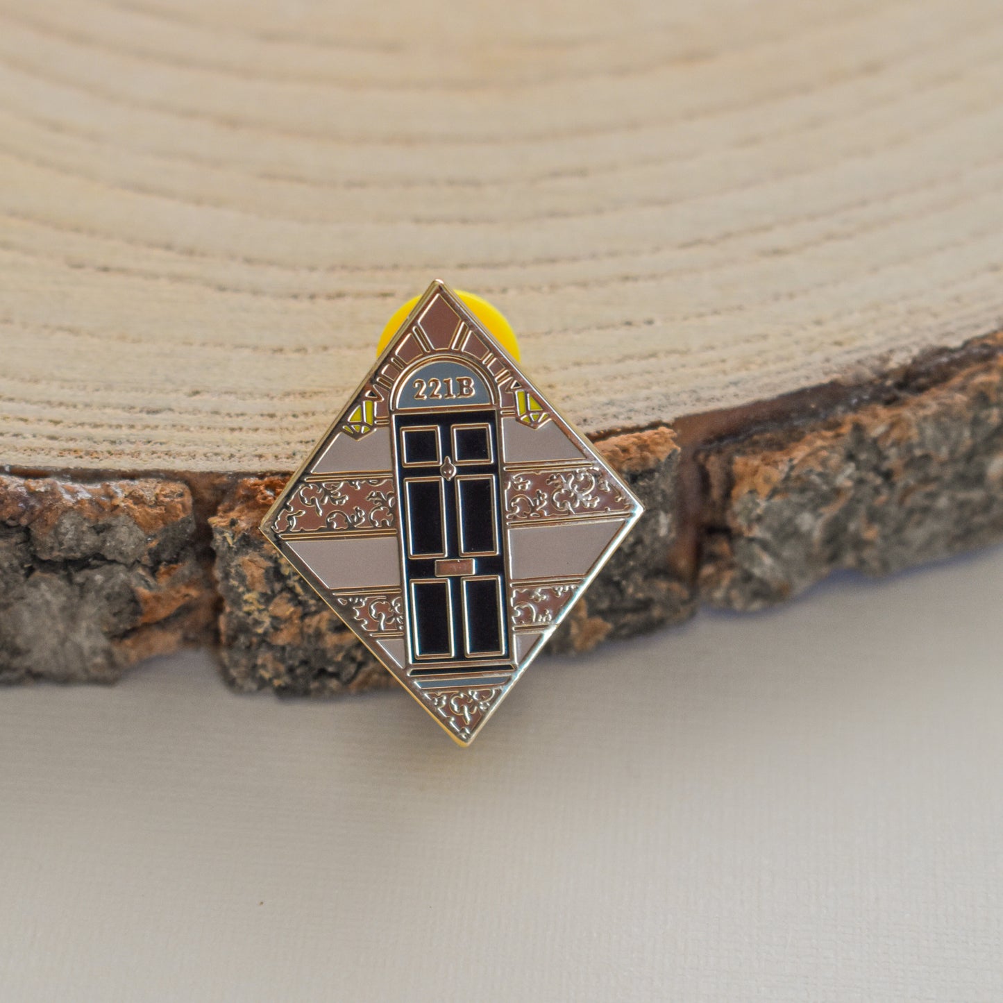 221B Baker Street Enamel Pin