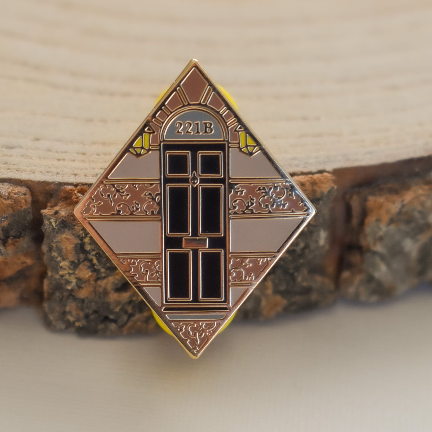 221B Baker Street Enamel Pin