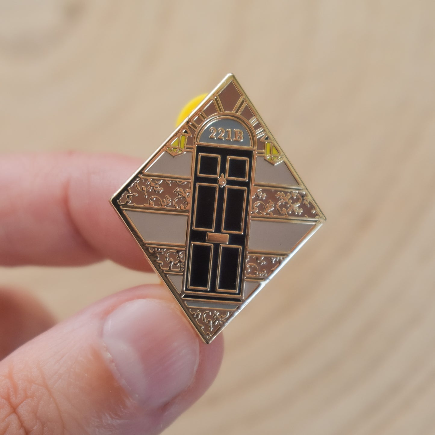 221B Baker Street Enamel Pin