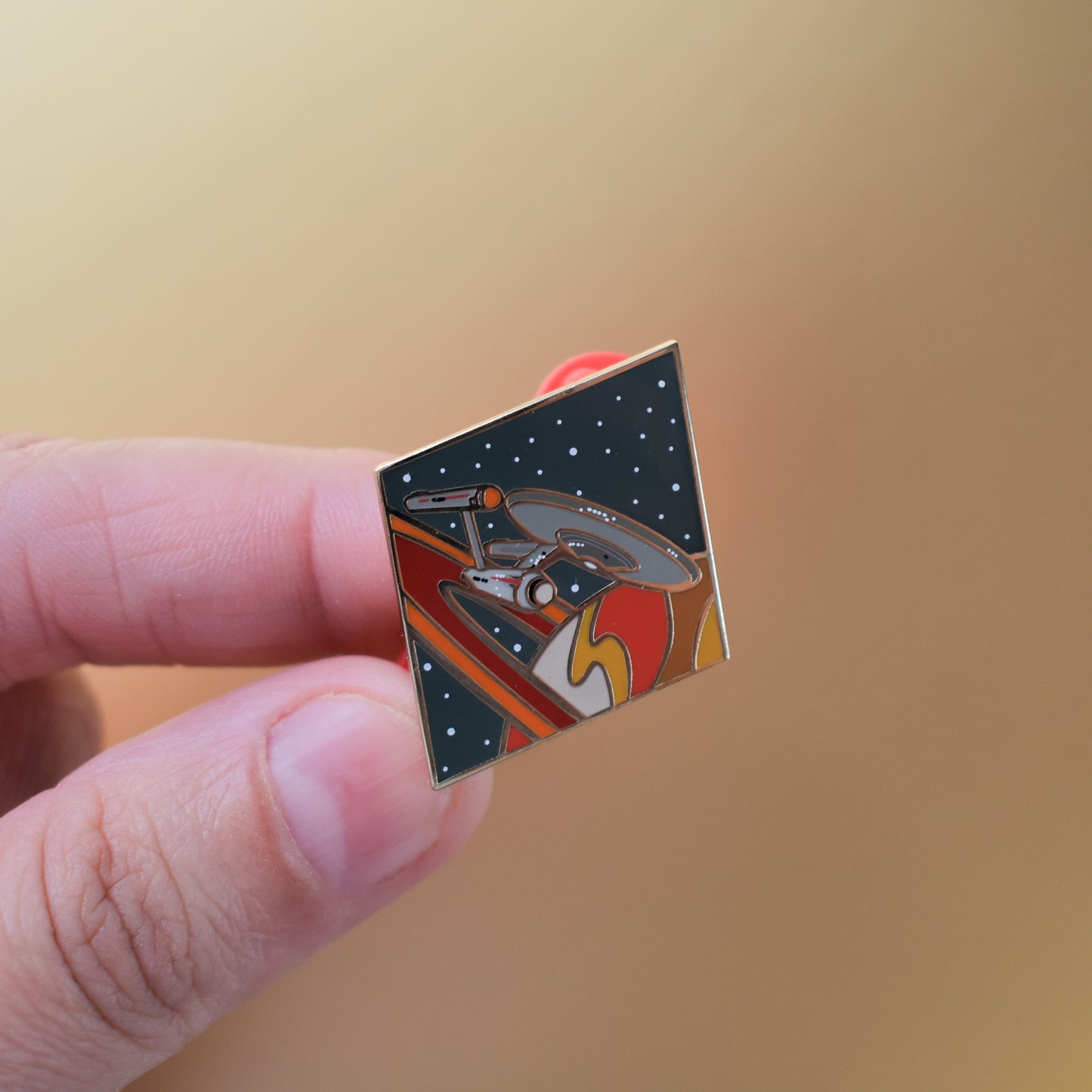 Star Ship Enamel Pin