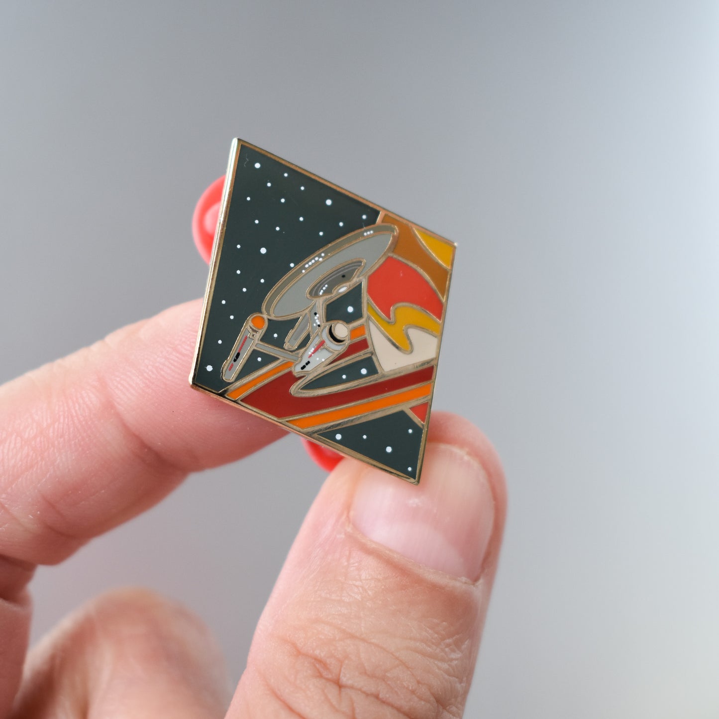 Star Ship Enamel Pin