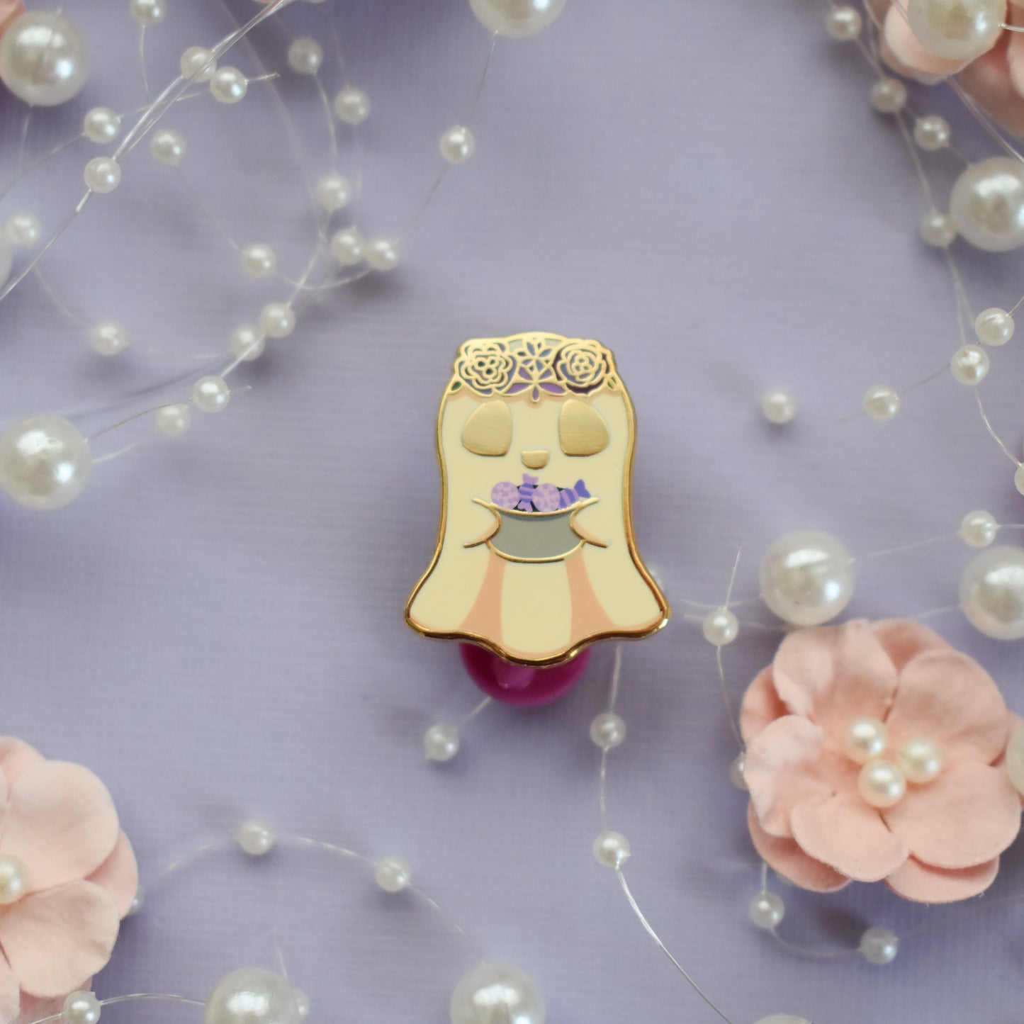 Ghost Enamel Pin