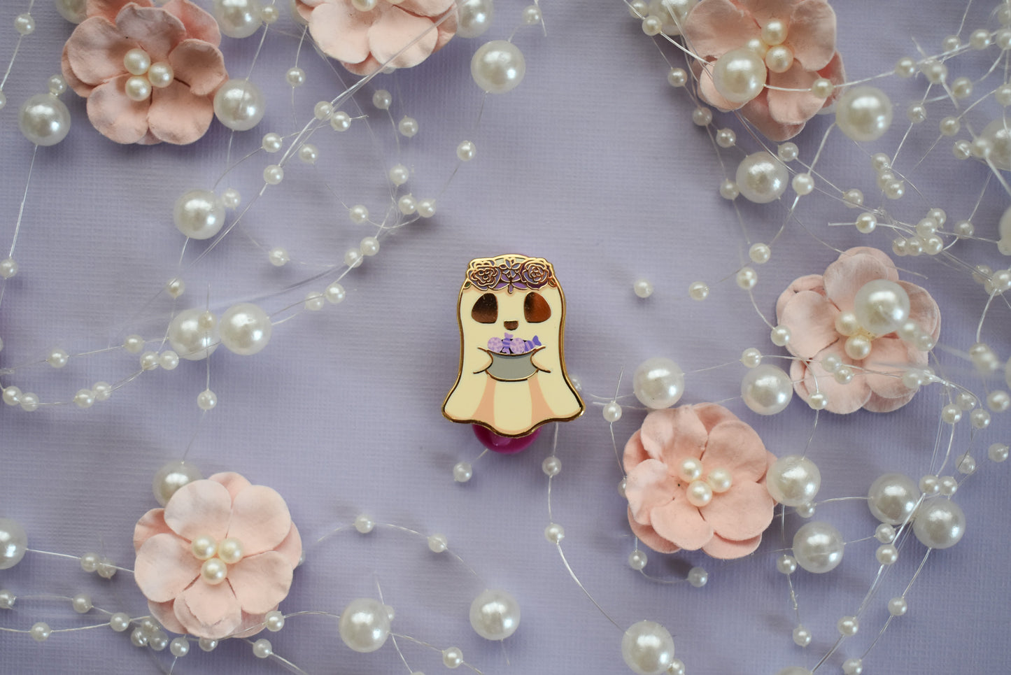 Ghost Enamel Pin