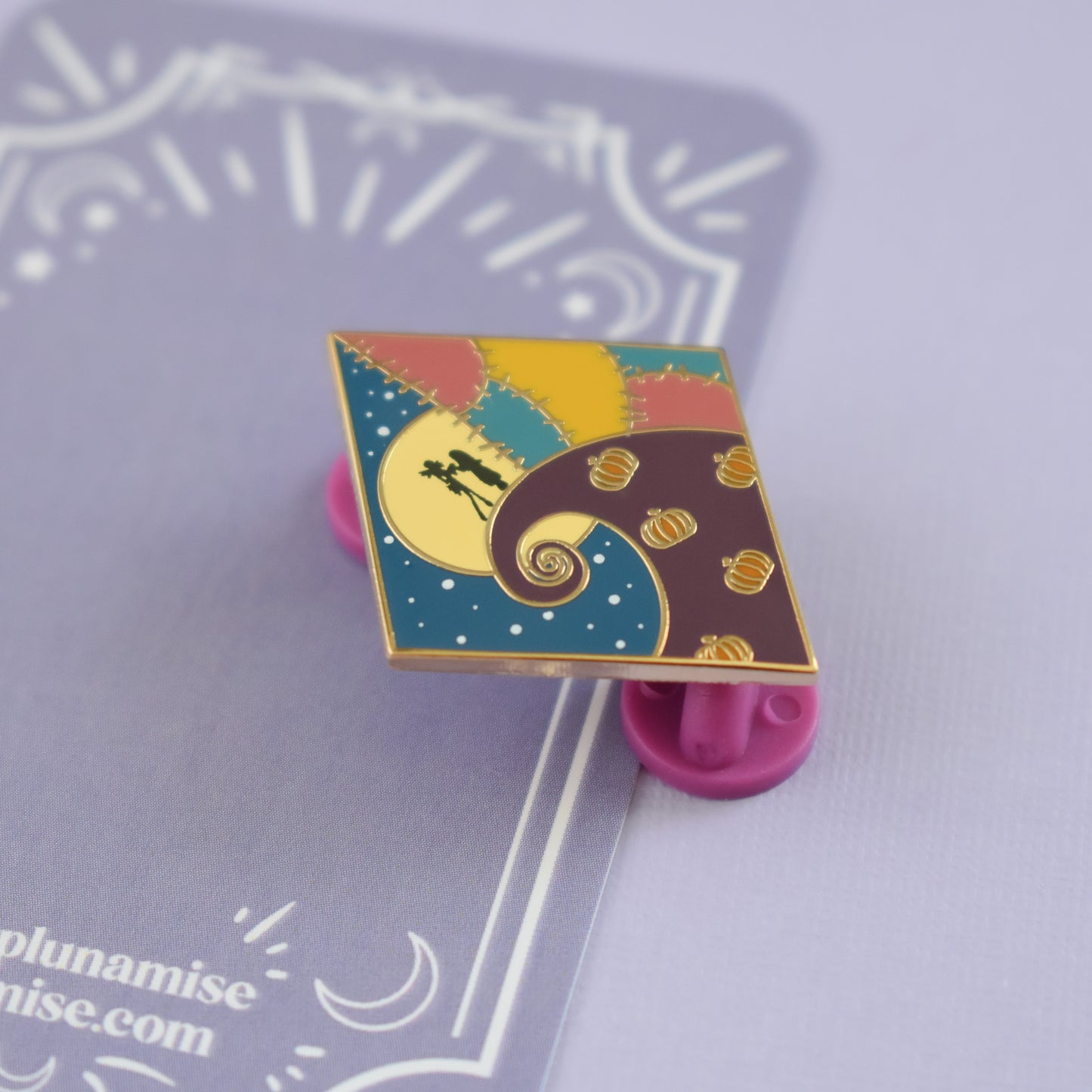 Spooky Town Enamel Pin