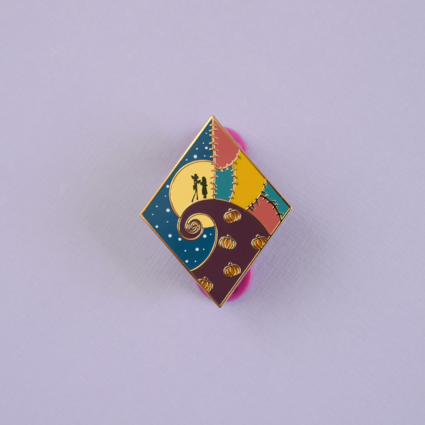 Spooky Town Enamel Pin