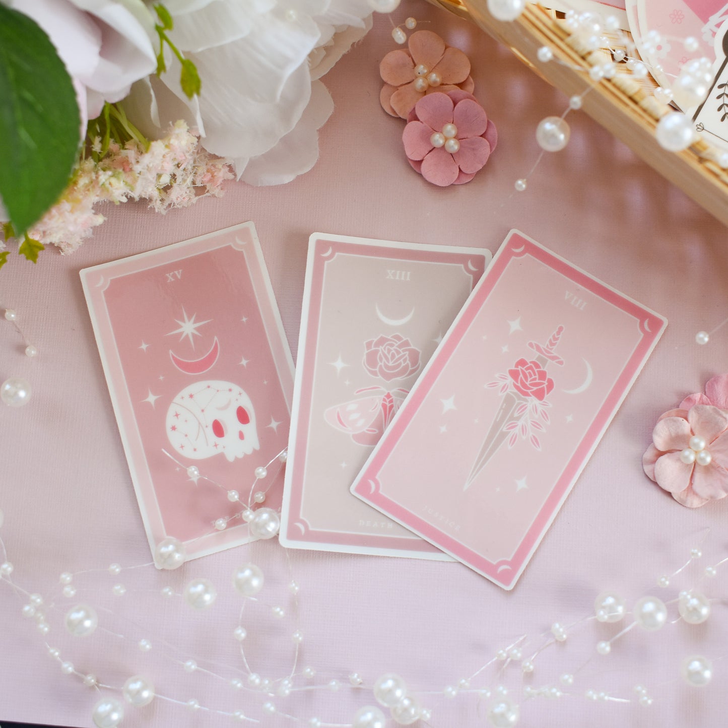 Clear Justice Dagger Tarot Die Cut Sticker
