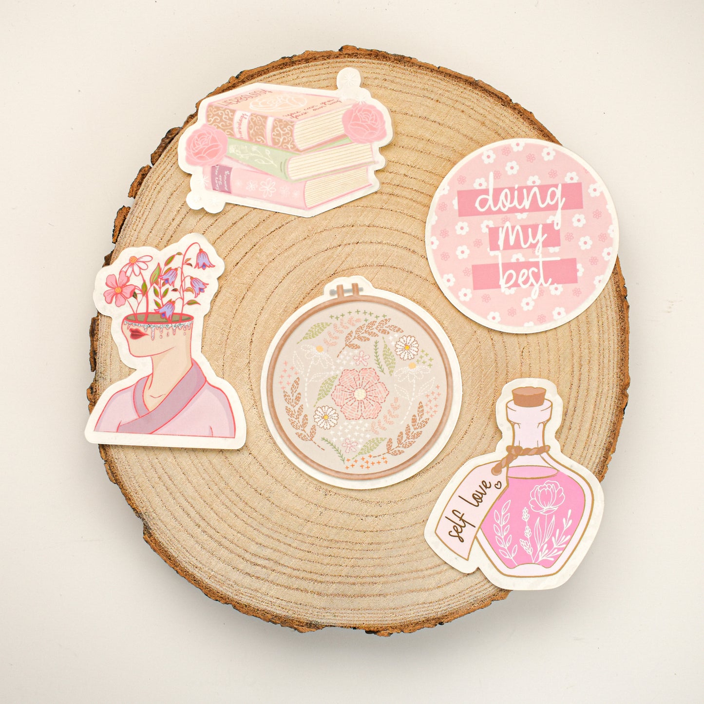 Clear Plant Head Die Cut Sticker