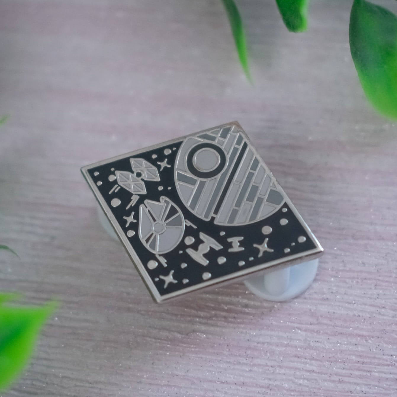 Space Station Enamel Pin