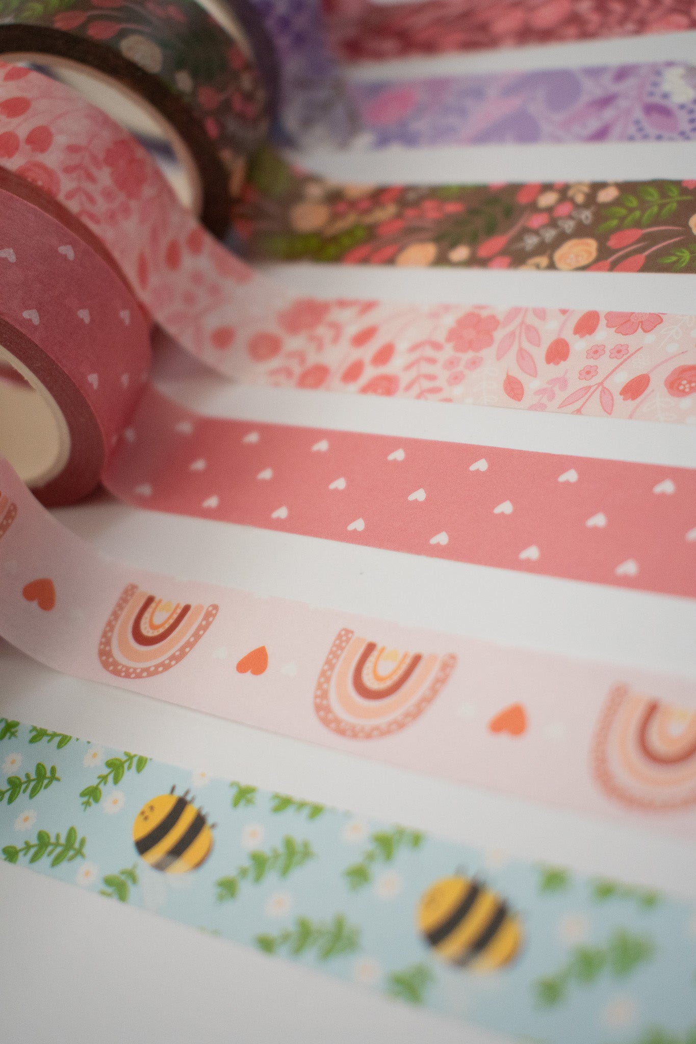 Light Pink Floral Washi Tape