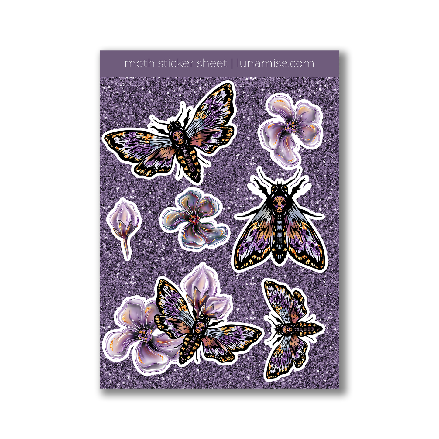 Moths Sticker Sheet