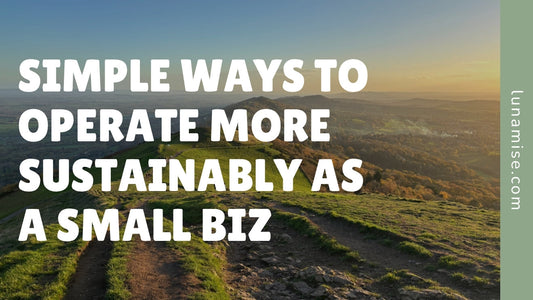 Simple Ways to Operate More Sustainably as a Small Biz