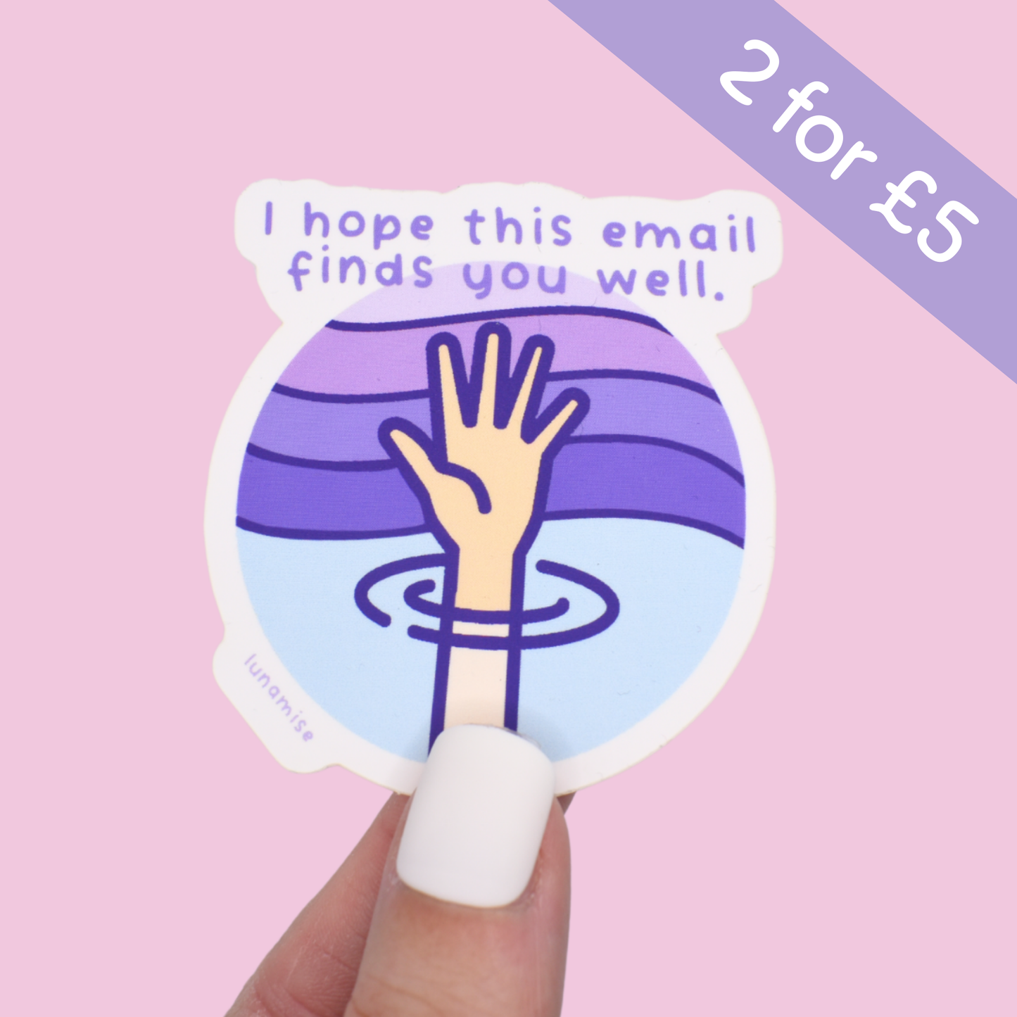 Email Finds You Well Die Cut Sticker