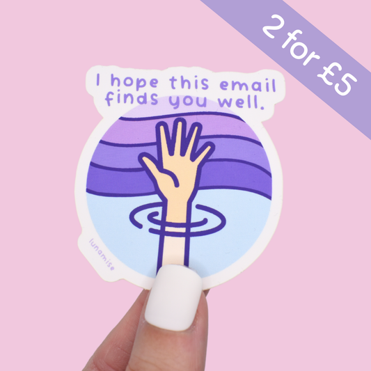 Email Finds You Well Die Cut Sticker