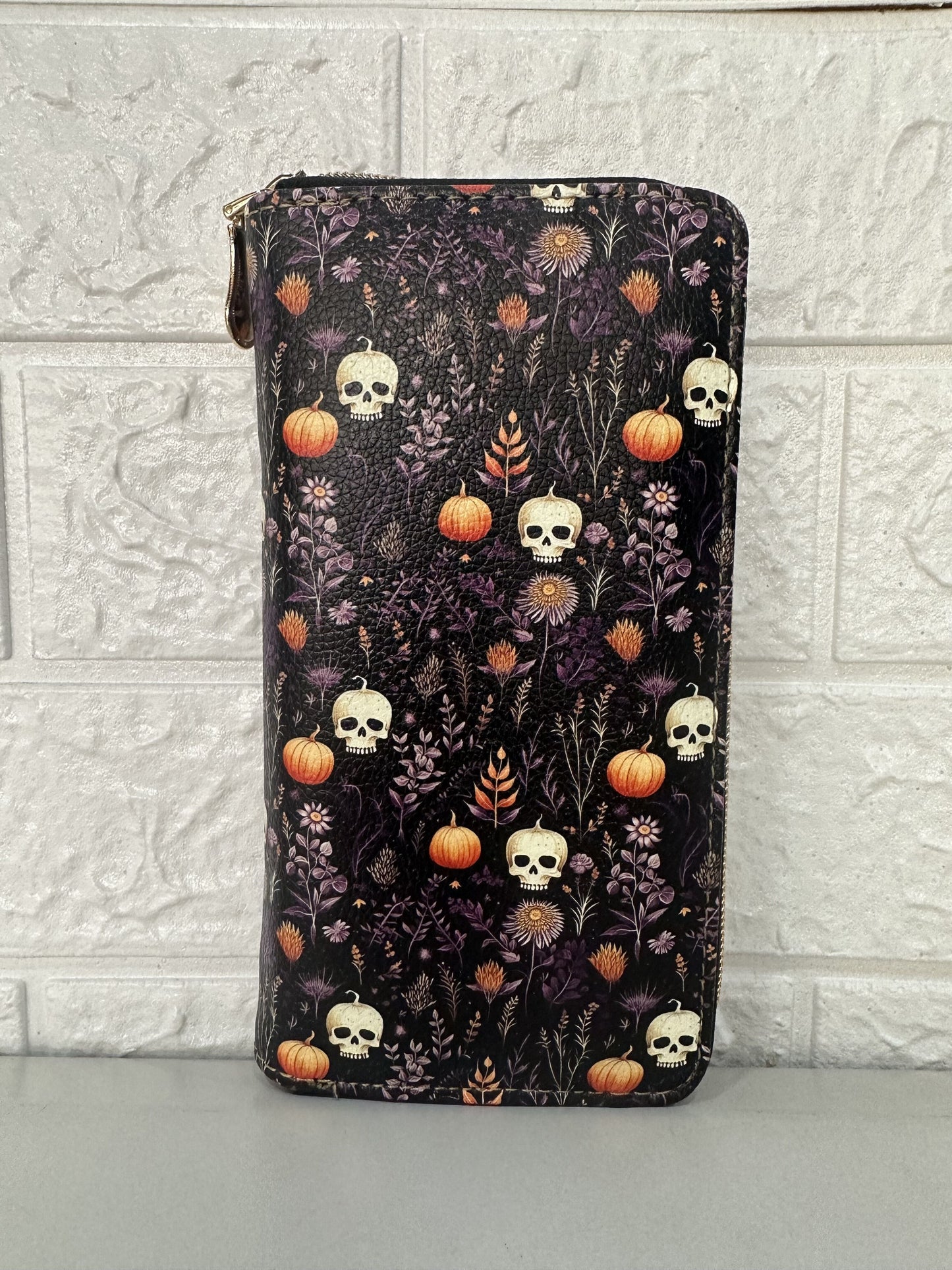 [sample] Botanical Skulls Wallet