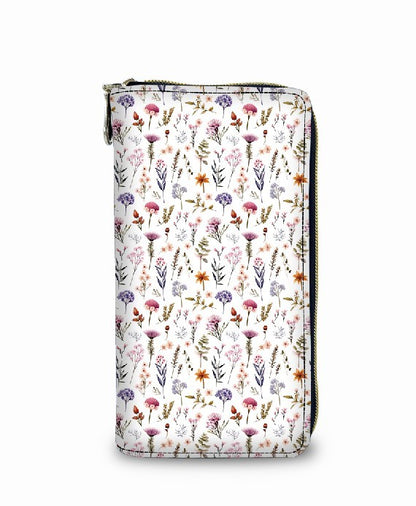 [sample] White Floral Wallet