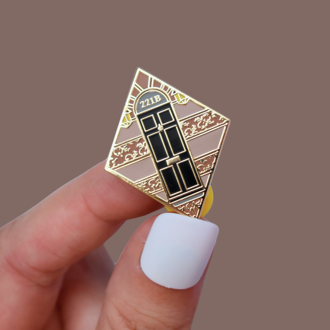 221B Baker Street Enamel Pin