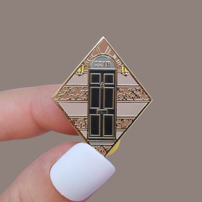 221B Baker Street Enamel Pin