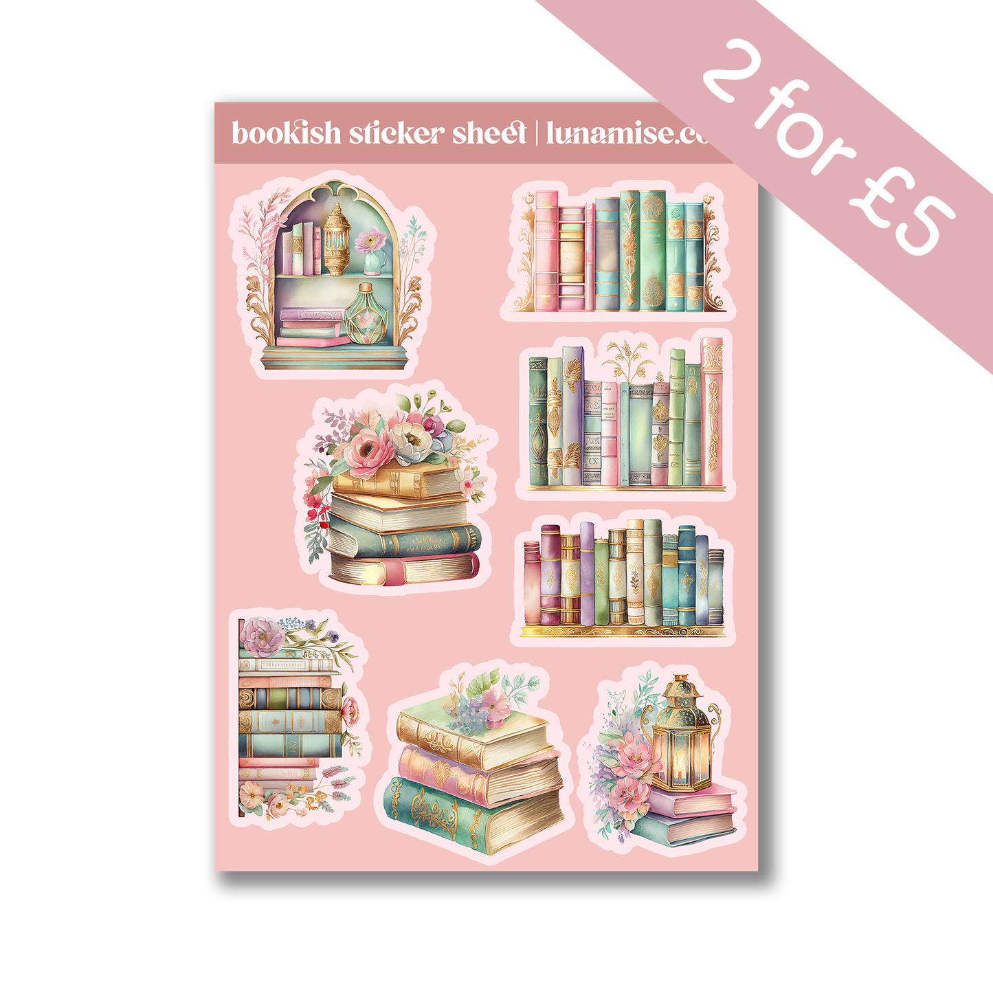 Bookish Sticker Sheet