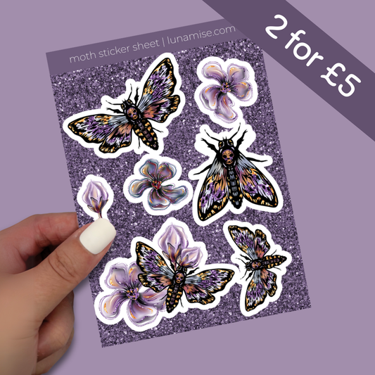 Death Moth Sticker Sheet