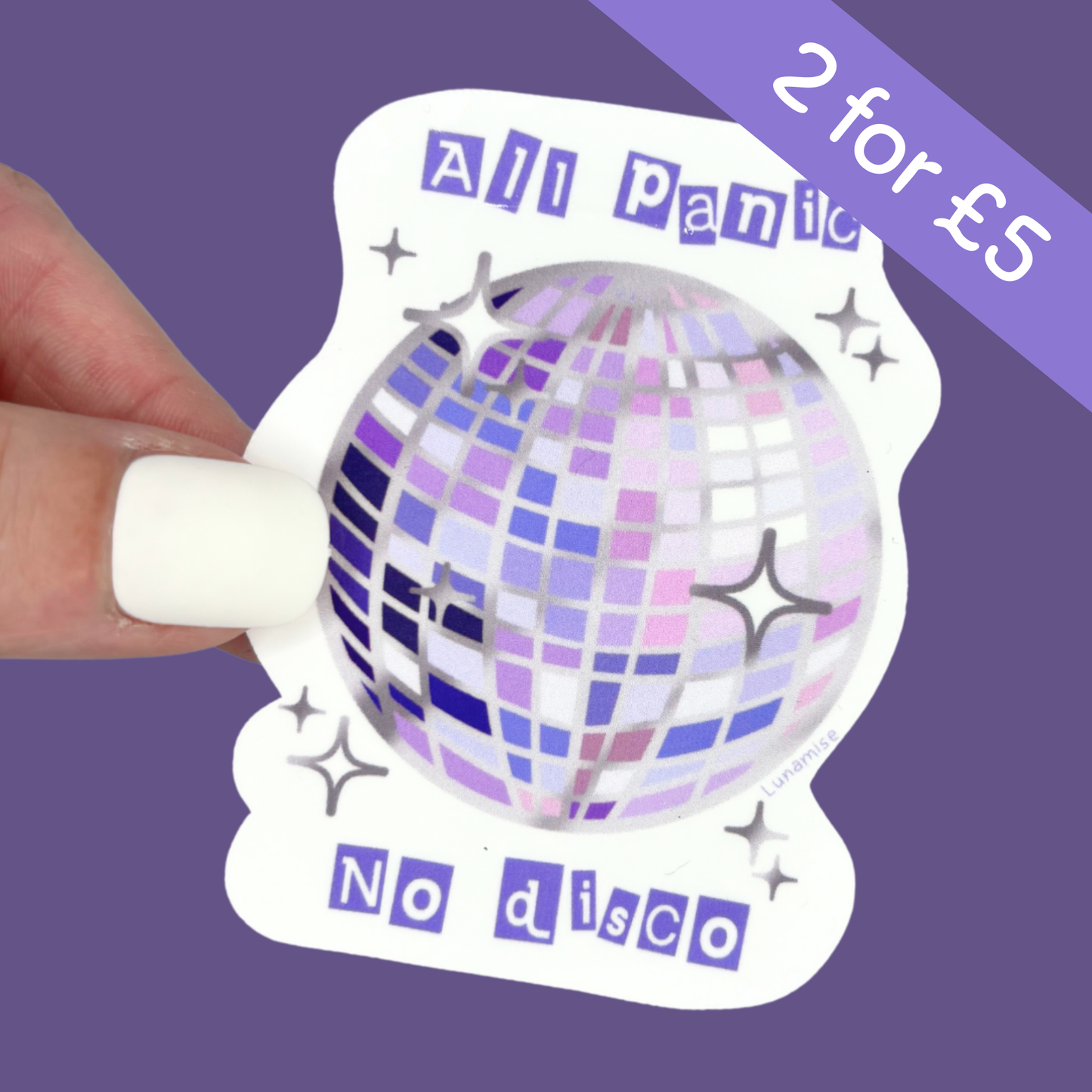 All Panic No Disco Die Cut Sticker