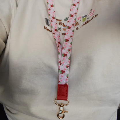 Strawberries Lanyard