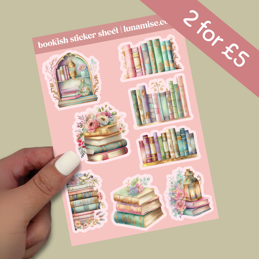 Bookish Sticker Sheet