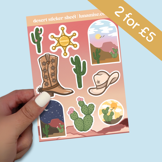 Desert Sticker Sheet