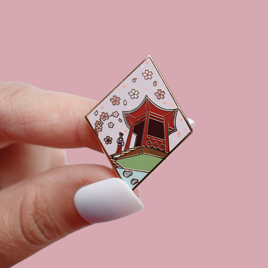 Ancestors' Shrine Enamel Pin