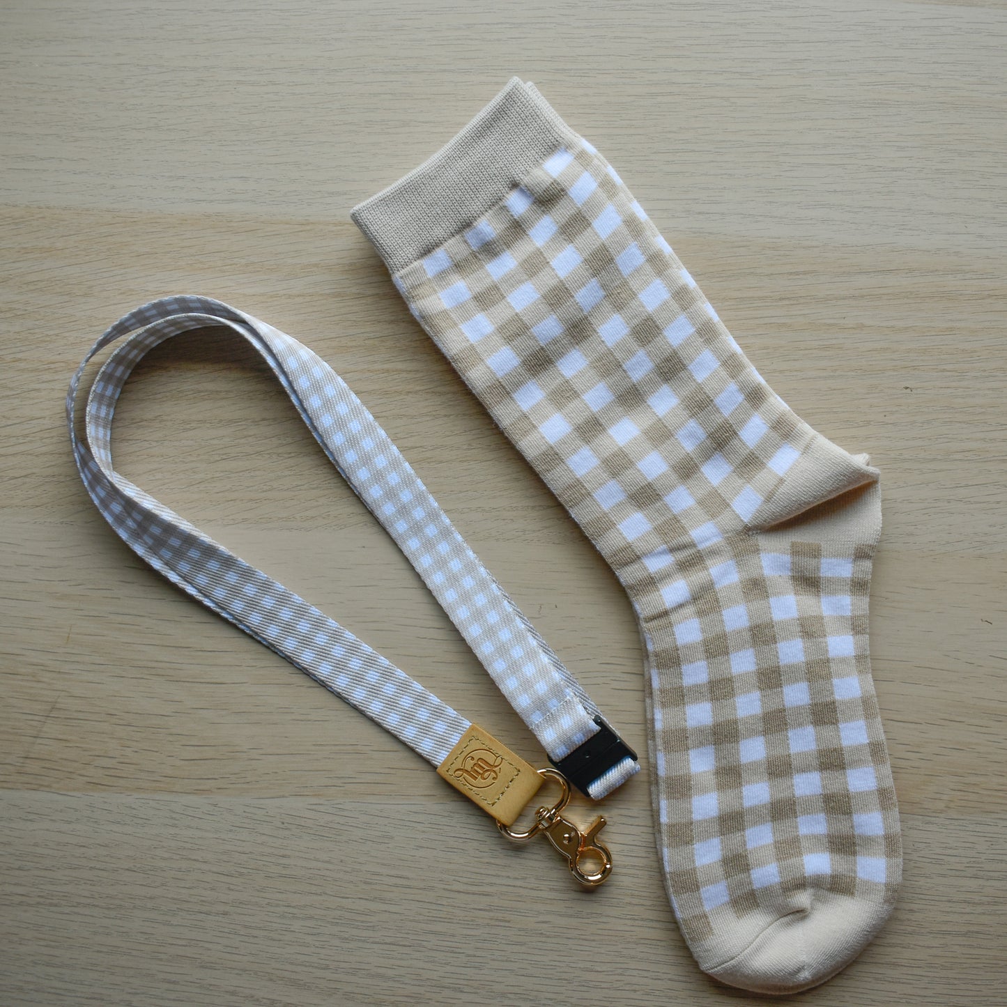 Beige Gingham