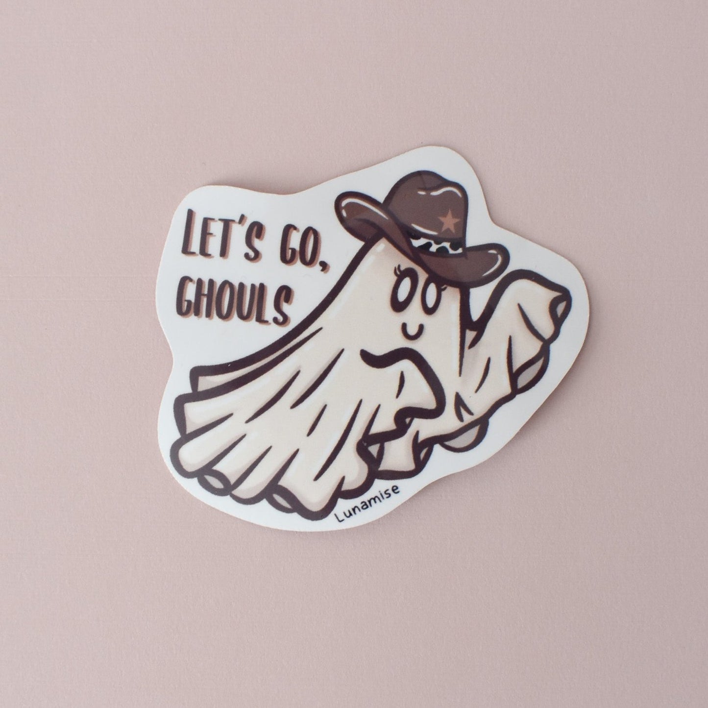 Let's Go, Ghouls Die Cut Sticker