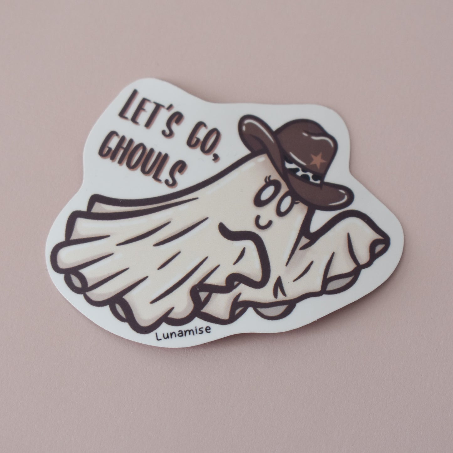 Let's Go, Ghouls Die Cut Sticker