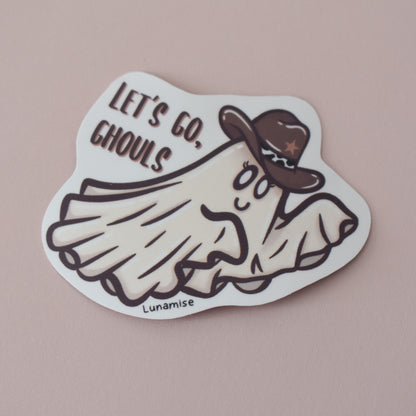 Let's Go, Ghouls Die Cut Sticker