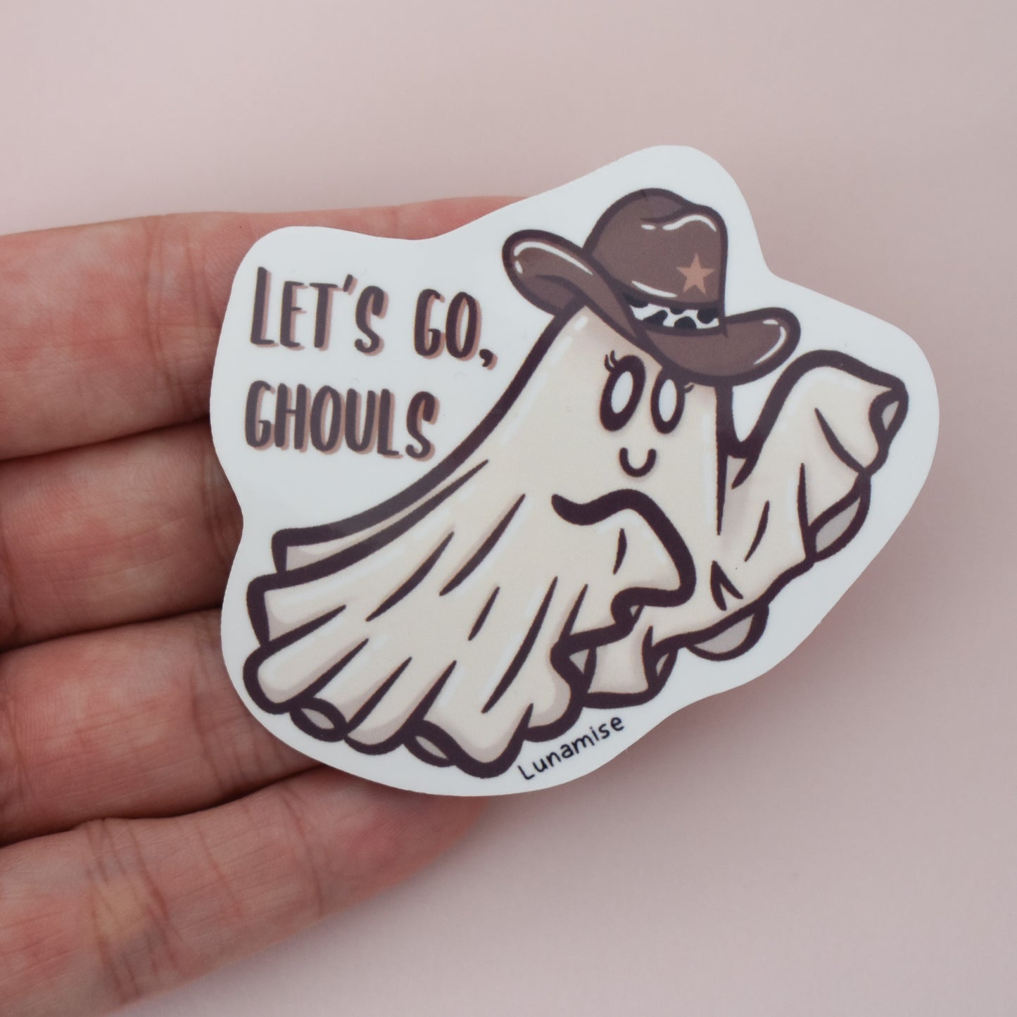 Let's Go, Ghouls Die Cut Sticker