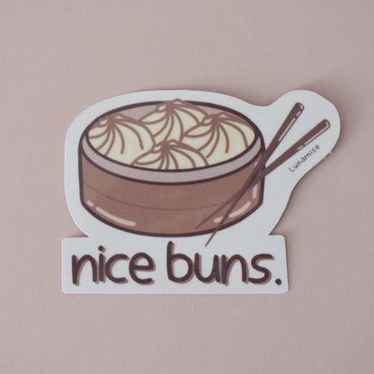 Nice Buns Die Cut Sticker