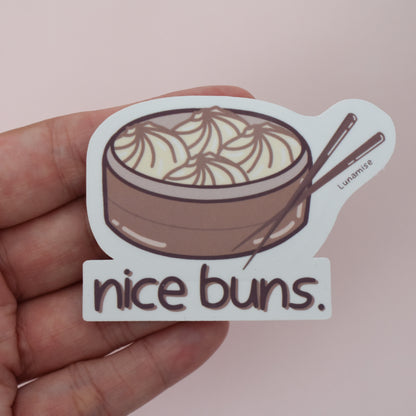 Nice Buns Die Cut Sticker