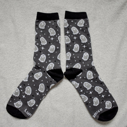 Ghost Pattern Knitted Socks