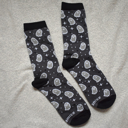 Ghost Pattern Knitted Socks