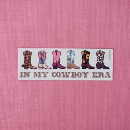 Cowboy Era Vinyl Die Cut Sticker