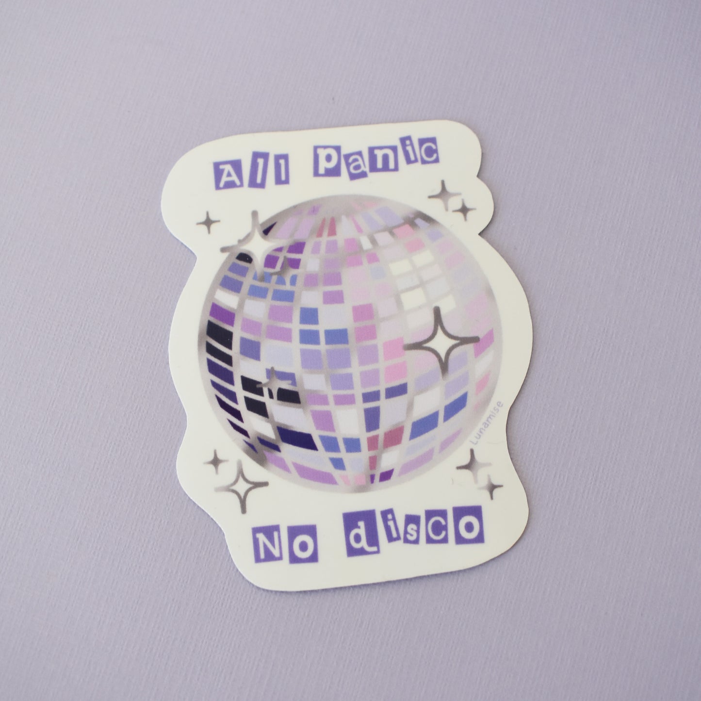 All Panic No Disco Die Cut Sticker