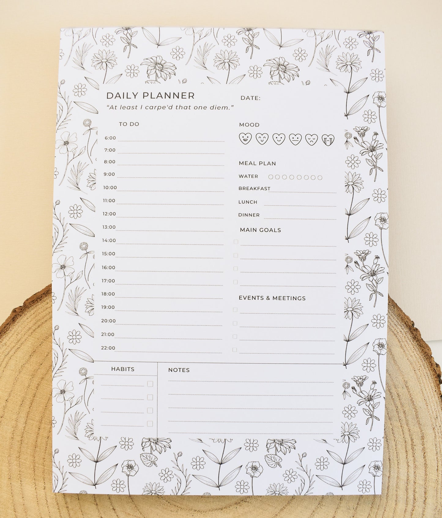 Botanical Daily Planner