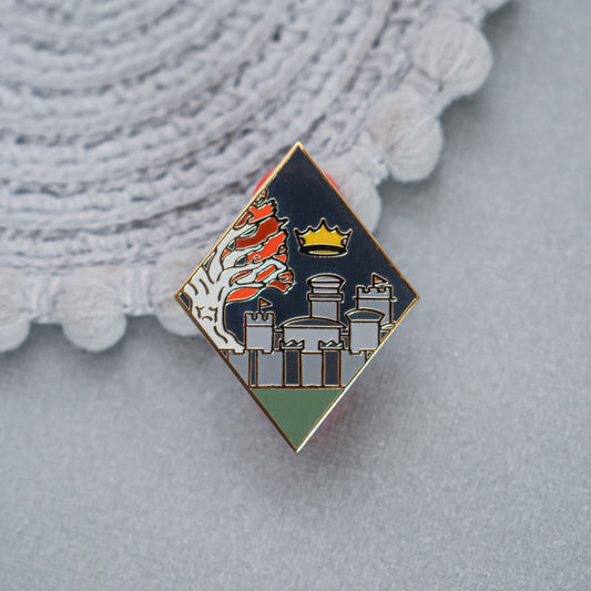 Wolf Castle Enamel Pin