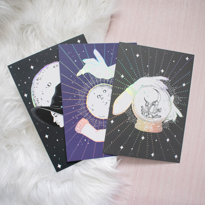 [discontinued] Set of 3 Holographic Foil Prints