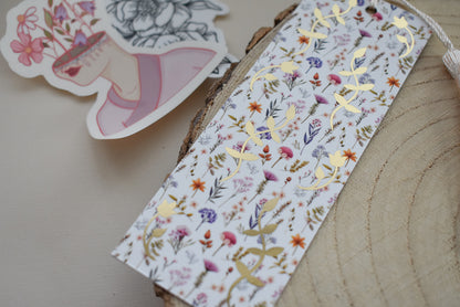 Floral Foil Bookmark