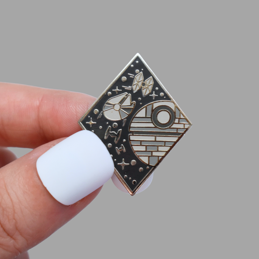 Space Station Enamel Pin