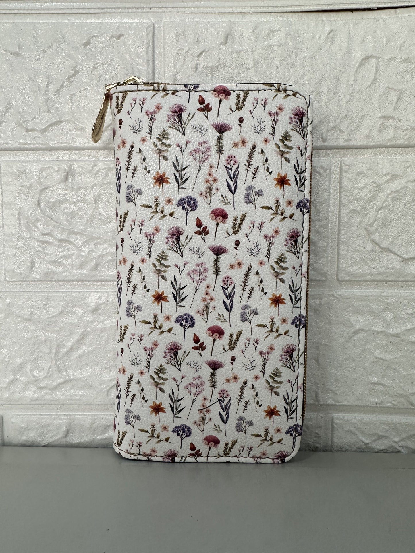 [sample] White Floral Wallet