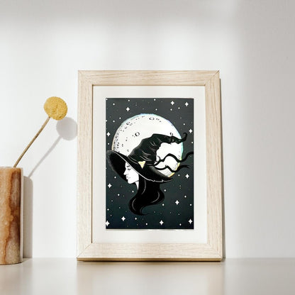 Moon Witch Foil Print