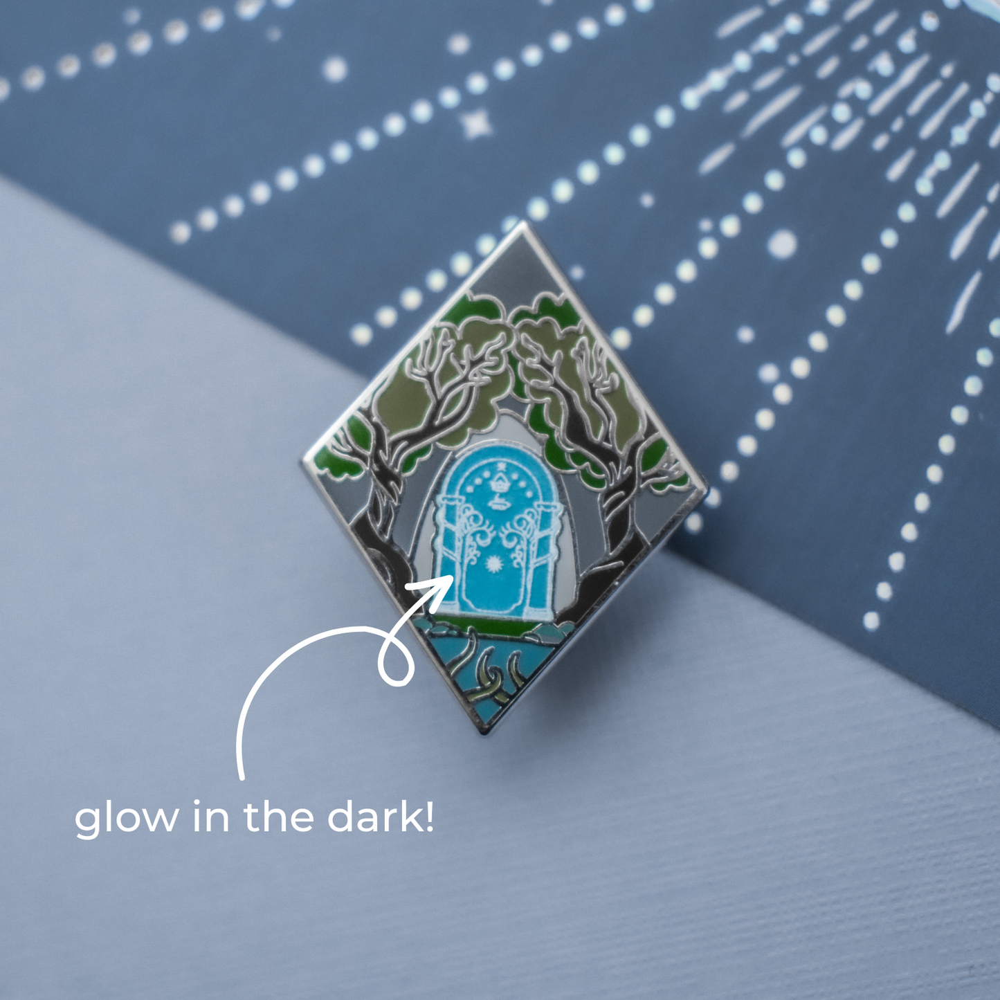 Dwarven Doors Enamel Pin