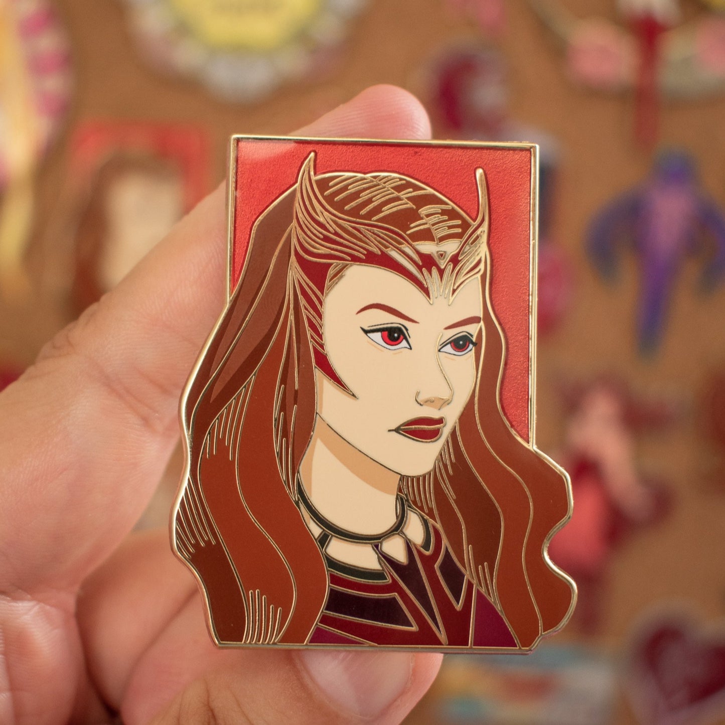 Red Witch Enamel Pin