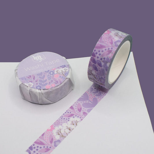 Purple Floral Washi Tape